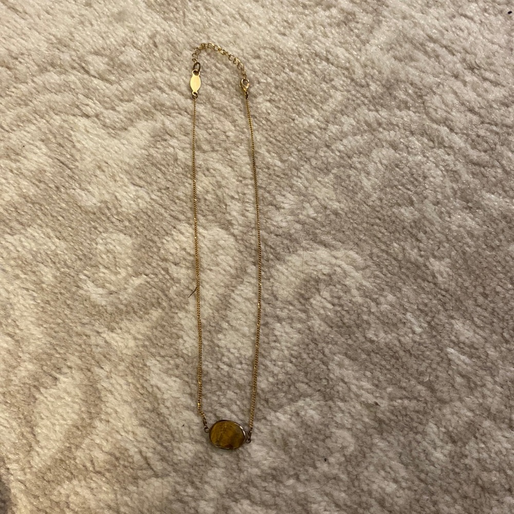Gold plated tigers eye necklace